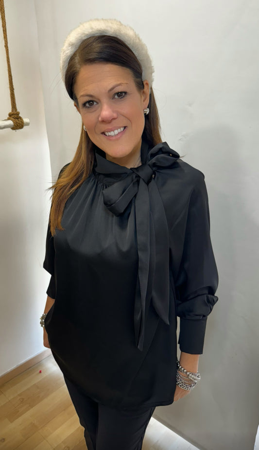 Camicia Seta Fiocco